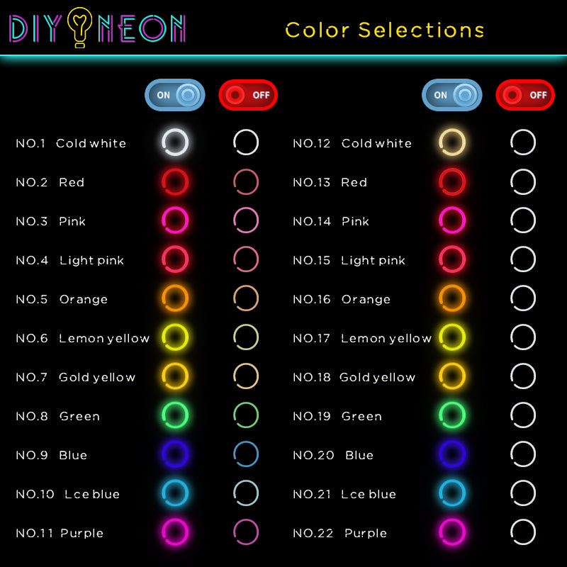 CUSTOM NEON SIGNS CREATE YOUR OWN DESIGN diy neon